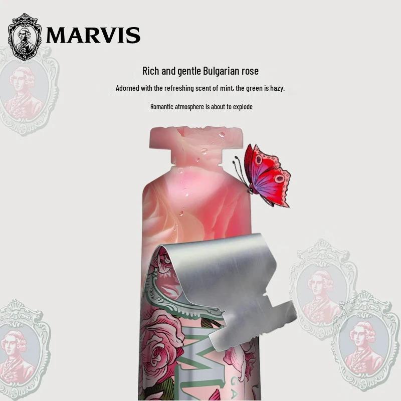 Marvis Зубная паста Duo «Роза и Мята», Ограниченная серия