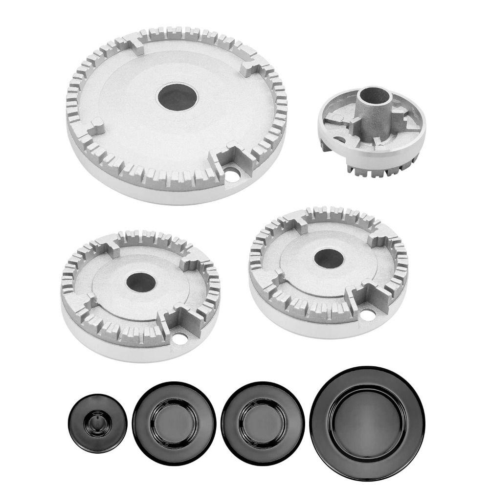 1 комплект, газовая плита, горелка для газовой плиты, колпачки для горелок, улучшенная крышка для плиты, новая крышка для пламени Короны