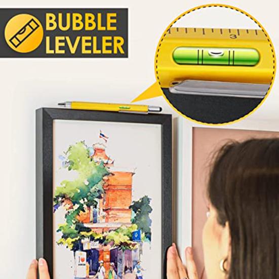 Емкостная ручка-инструмент 6 в 1 прочная стойкая шкала чернил дизайн канцелярские принадлежности