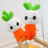 Морковь Кролик Белая Плюшевая Игрушка Спящая Кукла Мягкий Наполнитель из PP Хлопка Подарок Детям