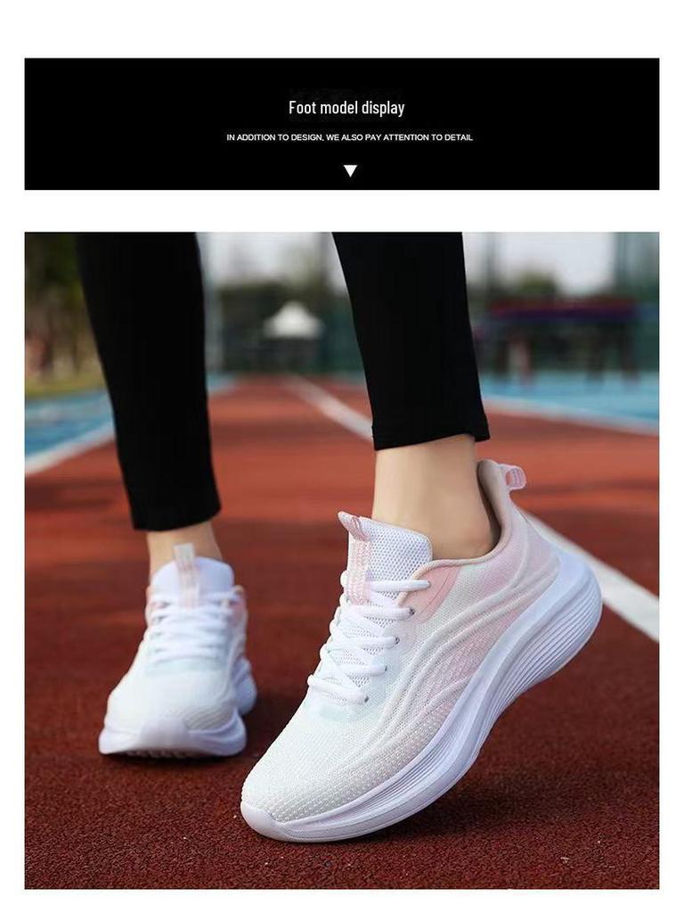 Женские легкие кроссовки из дышащей сетки — универсальные, нескользящие, с мягкой подошвой для весны, лета и осени