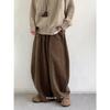 Retro Unisex Corduroy Wide-Leg Pants - Autumn/Winter Y2K Style