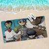 Музыкальная Крутая Группа G-Gorillaz Микрофибра Печатное Пляжное Полотенце Альпинизм Йога Пляж Плавание Бег Впитывающее Мягкое Полотенце