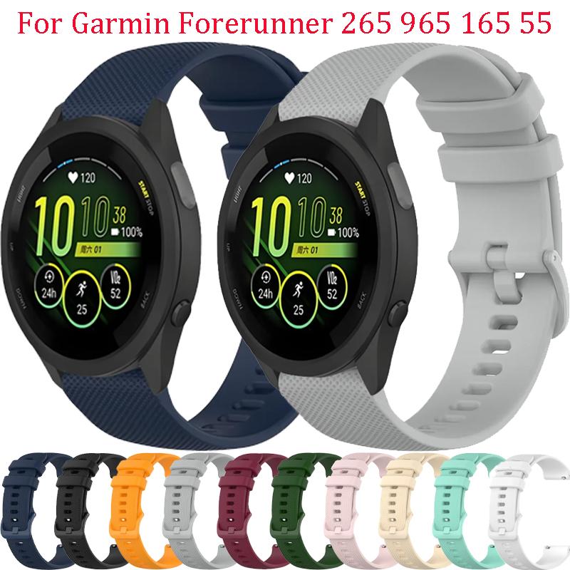 Официальный мягкий силиконовый ремешок 20 мм 22 мм для Garmin Forerunner 265 965 255 165 55 Удобный ремешок Браслет Garmin Venu 3-2 Correa