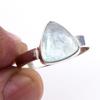 Natural Aquamarine Gemstone Handmade 925 Solid Sterling Silver Ring Size 9 M8h51