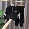 Boys Spring and Fall Sports Suit Loose Sweatshirt + Sweatpants Two-piece Set