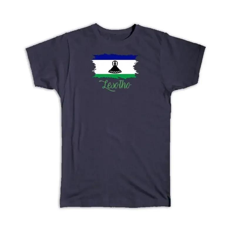Lesotho Flag Country Expat T Shirt