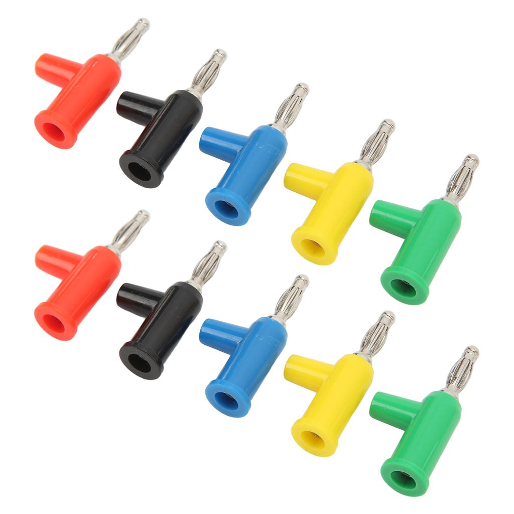 10pcs J.10028 4mm Banana Plugs Stackable Solderless Banana Connectors for Industrial Equipment