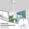 Ceiling Fan Strong Airflow Low Noise 360-Degree Adjustable Simple Installation Bedroom Living Room Air Circulation Fan Accessories
