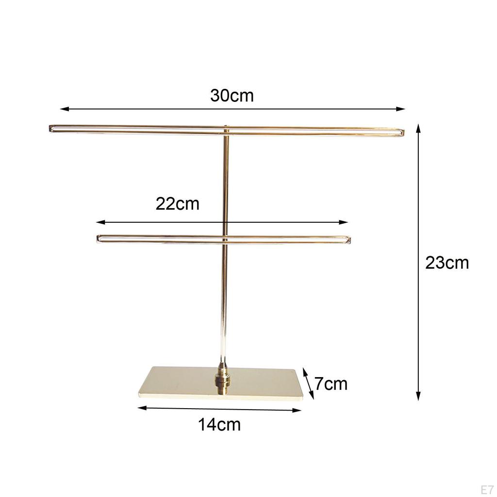 Держатель для браслета и ожерелья, подставка для ювелирных изделий, многоцелевая металлическая планка в форме буквы Т