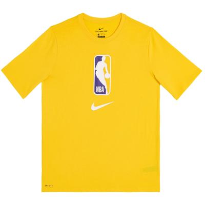 Футболка с логотипом NBA Collaboration с круглым вырезом и коротким рукавом для детей, желтая 3Z2B7BBLA-31T