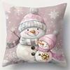 Christmas Decoration Pillowcase Christmas Dwarf Snowman Pillow Cover Sofa Cushion Suite Room Home Decoration New Year Gift