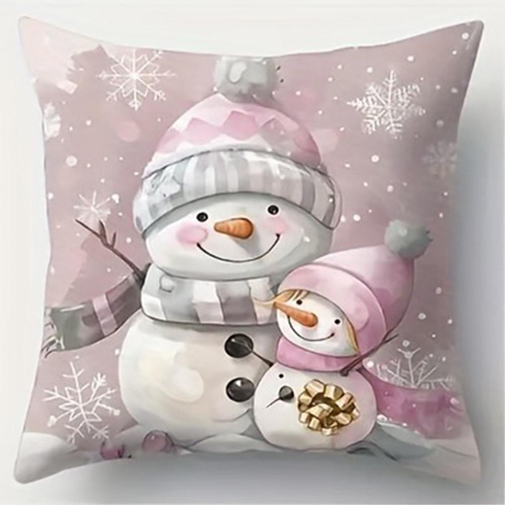Christmas Decoration Pillowcase Christmas Dwarf Snowman Pillow Cover Sofa Cushion Suite Room Home Decoration New Year Gift