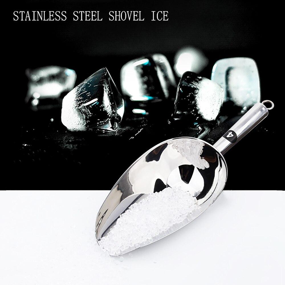 1 шт., совок для льда из нержавеющей стали, вечерние, бар, шведский стол, кухонный сахар, мука, лопата, сухая пищевая мука, контейнер для конфет, совок, кухонный гаджет