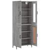 Highboard Gray Sonoma 69.5 x 34 x 180 cm Particleboard