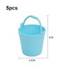 5pcs 6 Colors Doll Miniature Bucket Model Mini Children Beach Small Bucket