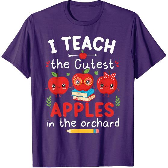 I Teach the Cutest Apples in the Orchard Cute Fall Teacher T-Shirt
