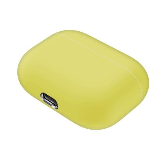 Противоударный силиконовый однотонный защитный чехол для Air Pods Pro