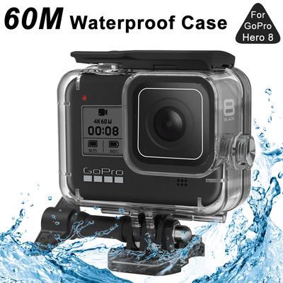 60 м водонепроницаемый чехол для GoPro Hero 8 черный подводный бокс защитный чехол для дайвинга крепление для Go Pro 8 аксессуары для камеры
