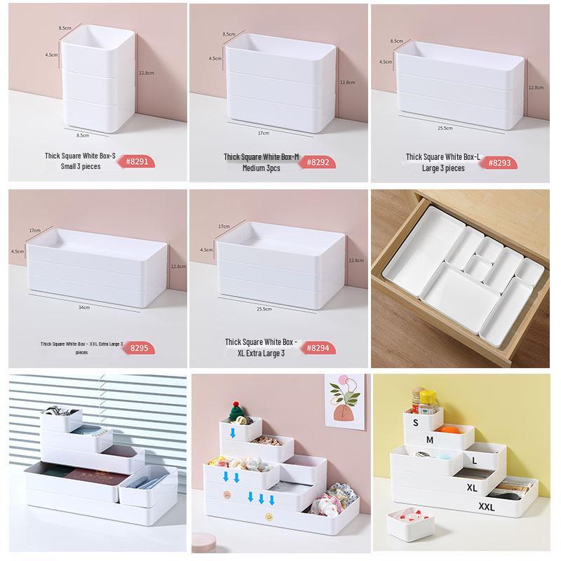 Кухонный ящик для хранения с встроенными разделителями для столовых приборов, канцелярских товаров и косметики