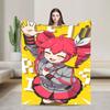 Soft Blanket Camping Teto Kasane Chibi Cartoon Anime Throw Blanket  Flannel Bedspread For Home Decor Aesthetic Sofa Bed Cover