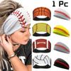 1 Pc Sports Headband Yoga Sweat Absorbing Band Men's and Women's Running Fitness Headband Elastic Cotton Headband Solid Color Headband
