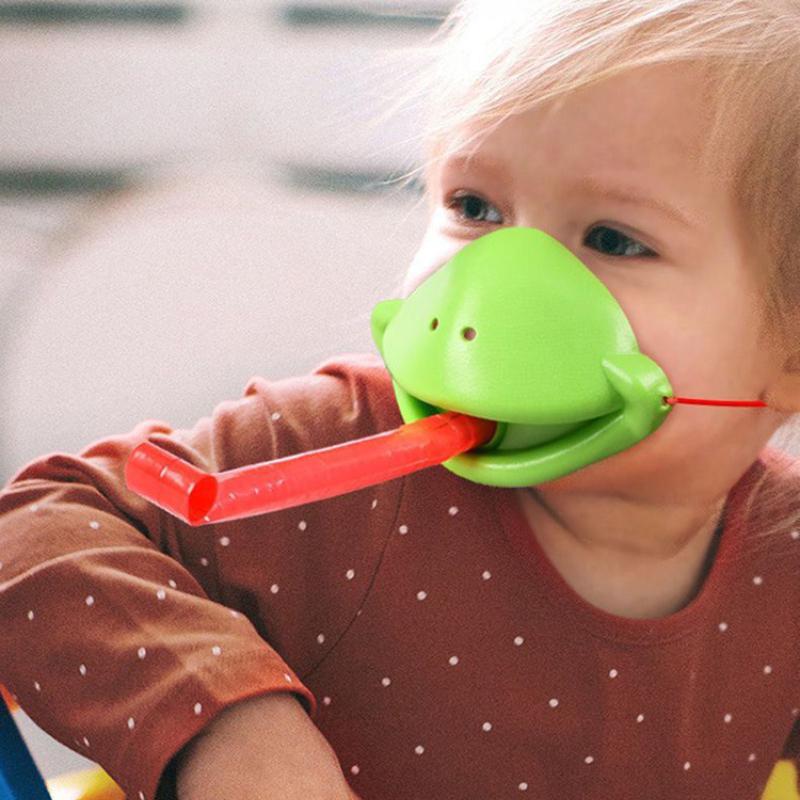 Two-person Battle Table Game Greedy Chameleon Frog Mask Tongue Out Mask Chess Board Funny Desktop Parent-child Interactive Game Party Toy