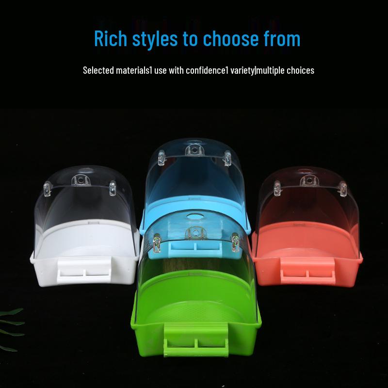 Portable Splash-Proof Bird Bathtub Cage Accessory for Cockatiels, Mynas, and Parrots