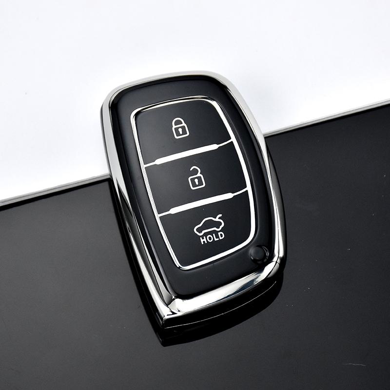 3 4 кнопки новый чехол для смарт-ключа из ТПУ для Hyundai Tucson Santa Fe Rena Sonata Elantra Creta Ix35 Ix45 I10 I30 I40 аксессуары