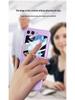 GKK Полностью закрывающий матовый чехол для Samsung Z Flip5 с кольцом-держателем и маленьким складным шарниром.