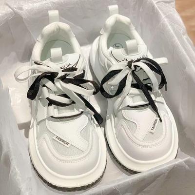 Женские кроссовки Новая летняя модная повседневная обувь на толстой подошве Удобная платформа, увеличивающая рост, для женщин