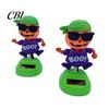 Festive Car Decoration Halloween Solar Ornament, Pumpkin Pirate Swinging Figurine, ABS Plastic Ornament Dancing Shaking Head Dashboard Decoration,