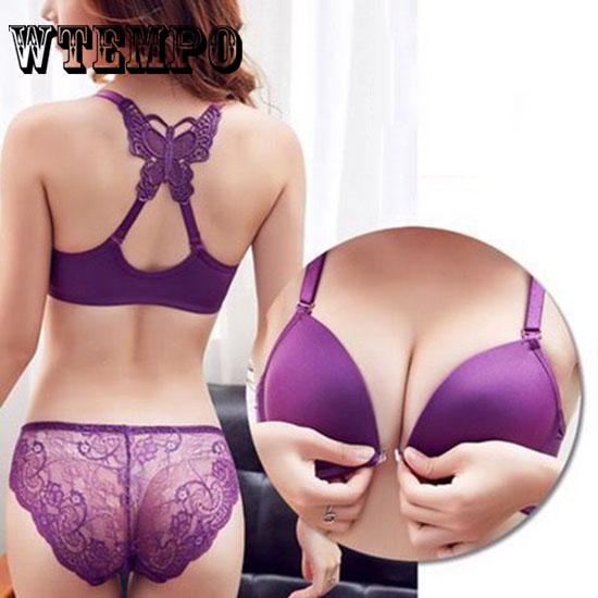 Embroidered Bra Seamless Underwear Lace Bras Plump Bra Sex Push Up Bras