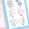 Детская книга для рисования с углублениями Детский сад 3-14 лет Базовая практика Магическая копировальная книга