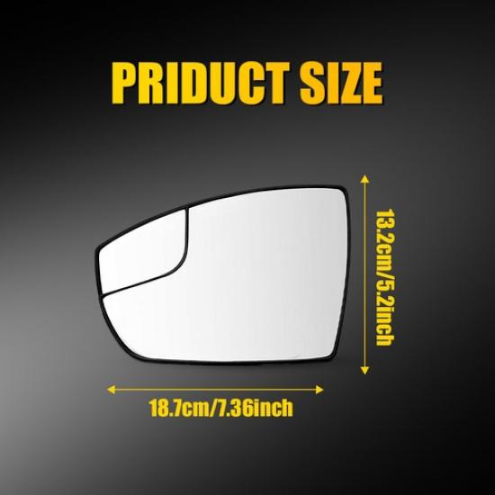 Left Driver Side View Mirror Glass No-Heated For 2013-2018 Ford C-Max Hybrid OEM