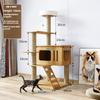 Multi-Level Cat Climbing Frame For Indoor With Scratching Posts Scratching Boards Perches Caves Large Cat Tree Tall Cats Tower
