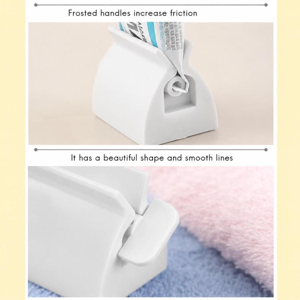 2 PCS White Toothpaste Squeezer ABS Tube Squeezer Practical Toothpaste Dispenser Home Bathroom