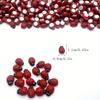 50/100pcs Mini Wooden Ladybugs, Red, with Stickers, for DIY Handicraft, Card Making, Garden Party Decor, Room Decoration