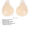 1 Pair Adhesive Chest Patches Silicone Invisible Anti-slip Reusable Natural Lift Fit Push-Up Bra Backless Strapless Outfits Soft Nipple Covers