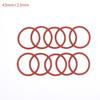 10PCS Silicone O RING For Coffee 43.6*35*4.3 Mm O-Ring VMQ Gasket Seal Thickness 4.3mm ORing Red Rubber