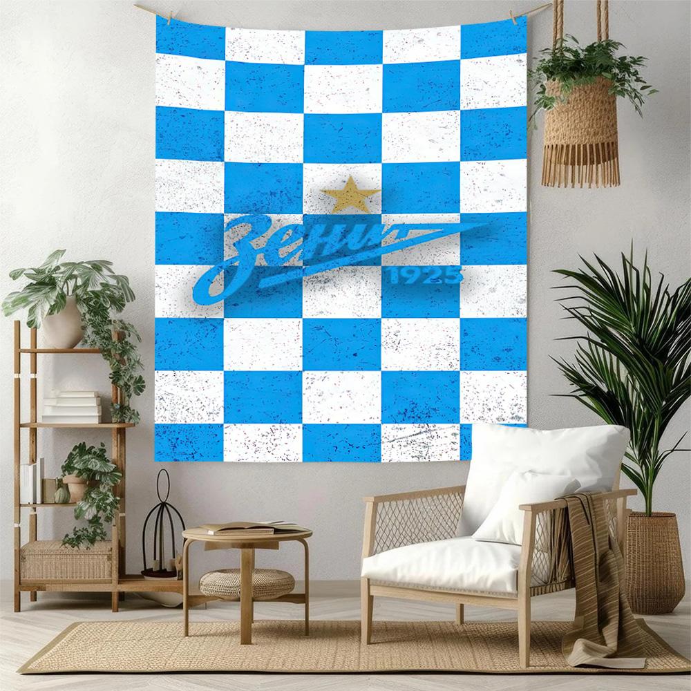 Fc Zenit Saint Petersburg Wall Decor Tapestry Art For Pet Memorial Birthdaywedding Party Backdrop Family Gift