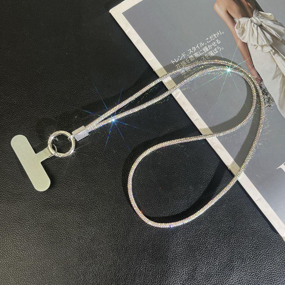 Ремешок для телефона со стразами, яркий чехол для телефона, ремни-цепочки, подвесной шнур, аксессуары для телефонов