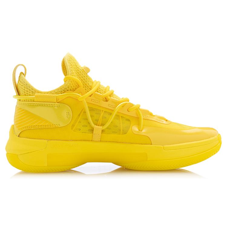 Li Ning Speed 6 Premium Износостойкие Дышащие Средние Баскетбольные Кроссовки Мужские Ананасовый Желтый ABAQ019-4