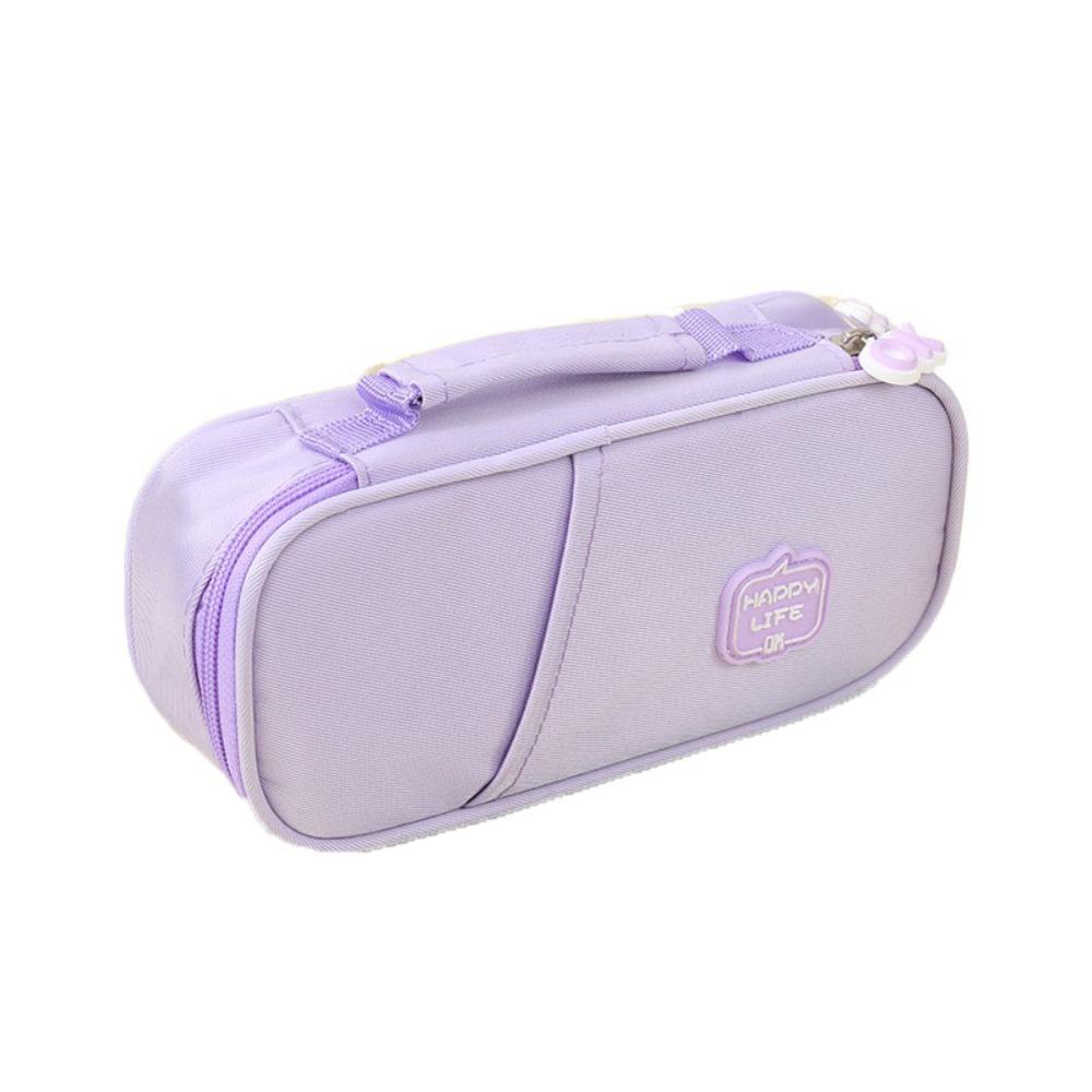 Pen Slot Students Pen Bag Large Capacity Stationery Storage Pouch Simple Pencil Cases  Office