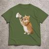 2026 Fun Cat Print Unisexs Unisexs Tshirt Crew Neck Fashion Summer Clothes Believe Meme Cat Graphic Tee Harajuku Vintage Tshirt