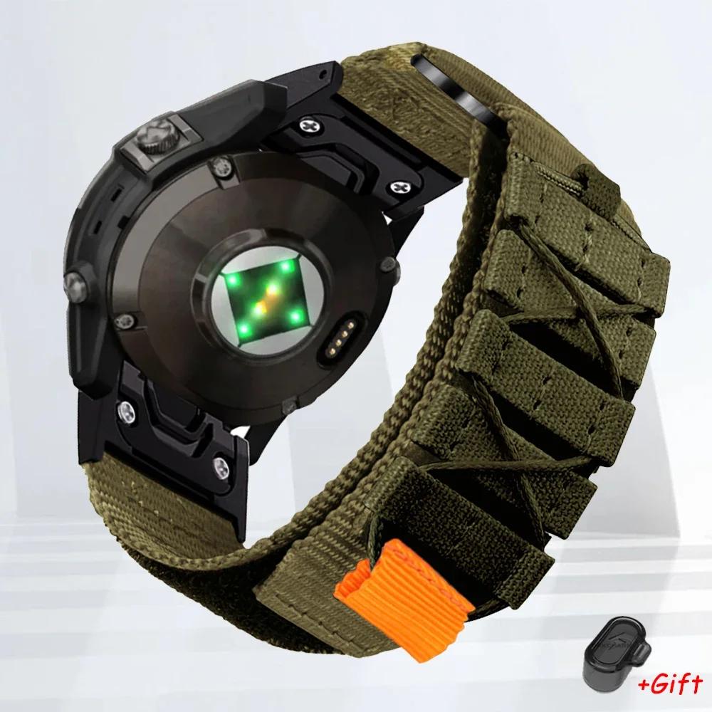 Новый быстросъемный нейлоновый ремешок для часов Garmin Fenix7 7X 6X Pro/Epix Pro Gen 2 51мм 47мм/Fenix6 5Plus 5XPlus 22мм 26мм