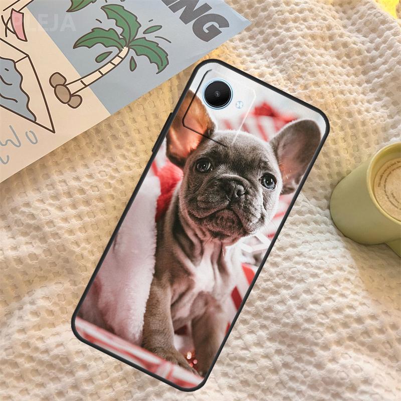 French Bulldog Dog Case For Realme C71 C75 C61 C53 C55 C33 C63 C51 C65 C67 11 12 13 14 Pro Plus GT6 GT7 15 Pro