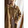 Women's Woolen Coat 2023 - Autumn/Winter Collection, Large/Small Sizes, Loose Fit, Mid-Length, Slim Style