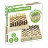 Jeux de plateau - L'ARBRE A JOUER - Jeux de dames et d'échecs - Coffret en bois - Mixte - 6 ans et plus