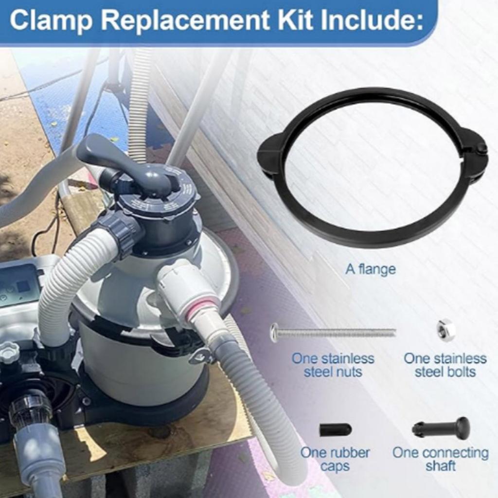 Clamp Collar Rings Sand Filter Pumps Locking Rings Sand Filter Pump Clamp Collar Rings Replacement Part for SF90110-1